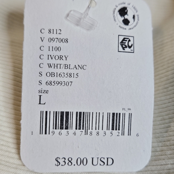 NWT Free People Sleeveless Women's Top In Cream - Size Large - Picture 3 of 6